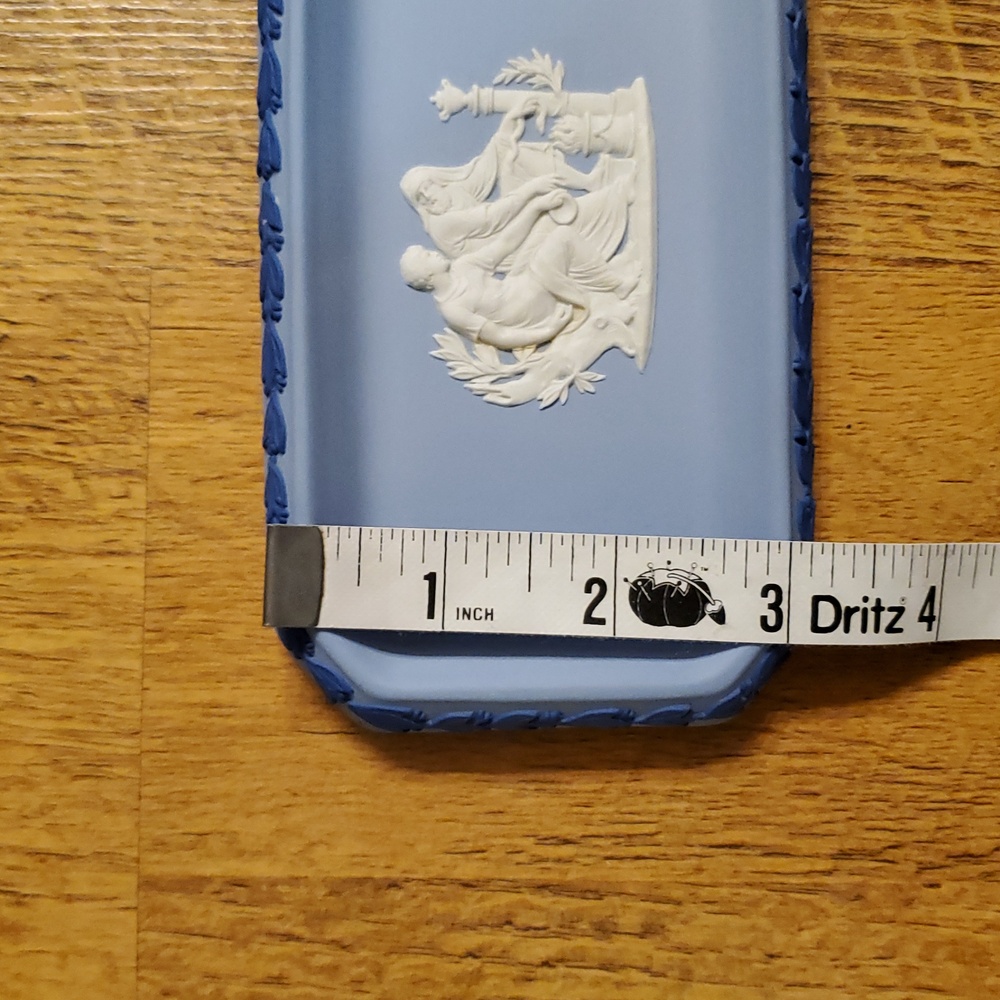Wedgwood Jasperware Trinket‎ Tray With Wedgwood Blue & Portland Blue Myth Relief - Picture 8 of 8